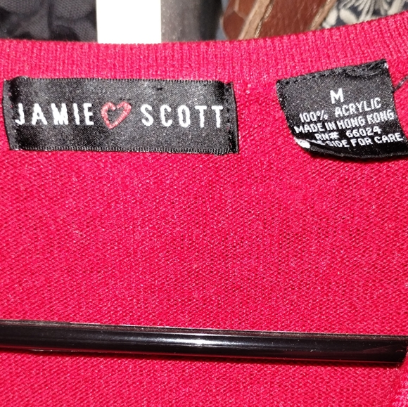 Jamie Scott red cardigan Medium - Picture 7 of 7